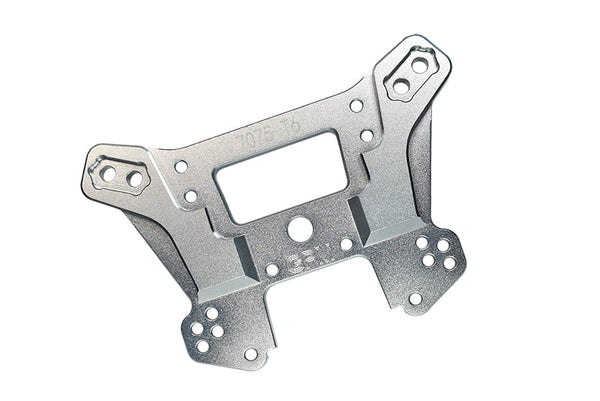 Aluminum 7075-T6 Front Damper Plate For Traxxas 1/8 4WD Sledge Monster Truck 95076-4 - 1Pc Set Silver