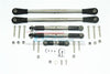 Losi 1/6 Super Baja Rey 4X4 Desert Truck Stainless Steel Adjustable Tie Rods With Aluminum Servo Horn - 29Pc Set Silver