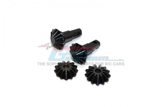 Traxxas Slash 4X4 Hard Steel Gear Set For Differential Assembly - 4Pcs Black