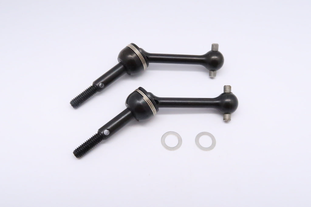 Tamiya TT-01 & TT-02 Steel#45 Front/Rear CVD Swing Shaft (33mm) - 1Pr Black