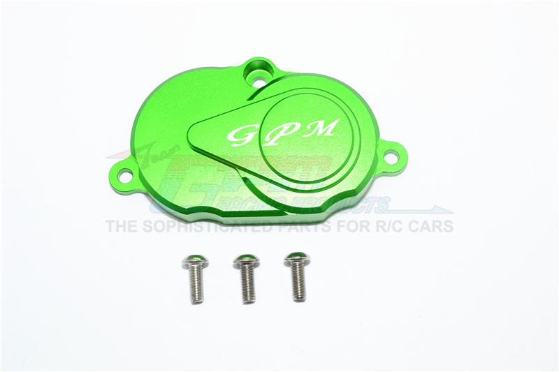 Tamiya T3-01 Dancing Rider Trike Aluminum Rear Gearbox Cover - 1Pc Set Green