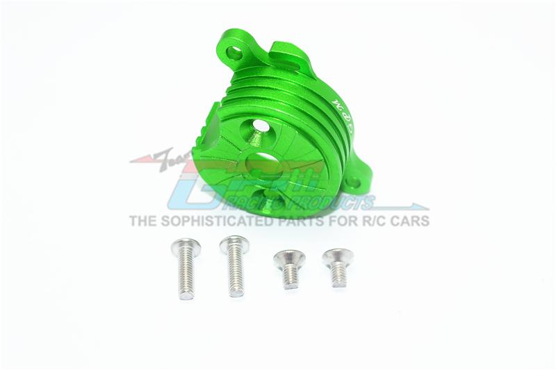 Tamiya T3-01 Dancing Rider Trike Aluminum Motor Mount With Heat Sink Fins - 1Pc Set Green