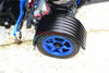 Tamiya T3-01 Dancing Rider Trike Aluminum Rear Fender With Hex Adapter (+3mm) - 12Pc Set Blue