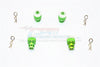 Traxxas Telluride 4X4 Aluminum Front & Rear Magnet Body Post - 1 Set Green