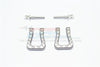 Traxxas TRX-4 Trail Defender Crawler Aluminum Front/Rear Bumper D-Rings - 1Pr Set Gray Silver