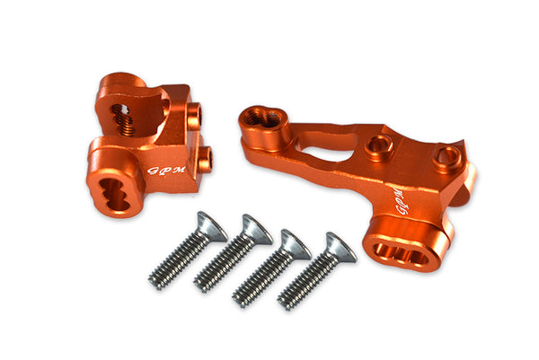 Traxxas TRX-4 Trail Defender Crawler Aluminum Front Axle Mount Set For Suspension Links - 2Pc Set Orange