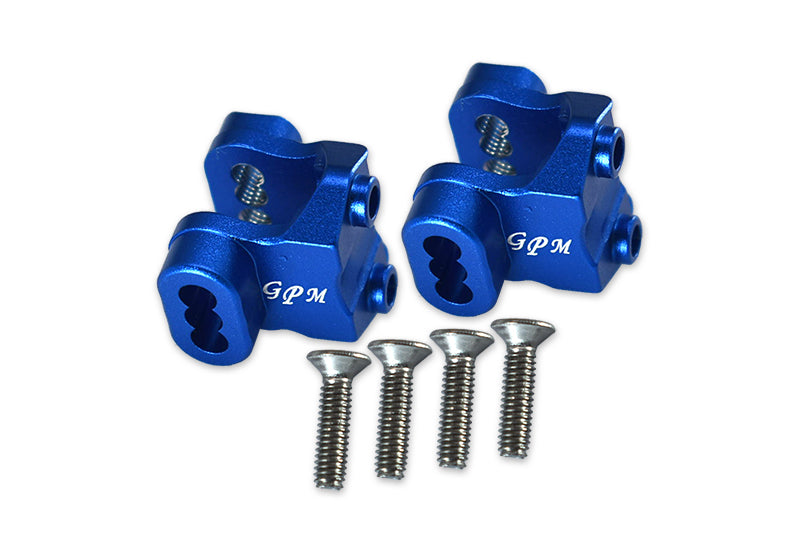 Traxxas TRX-4 Trail Defender Crawler Aluminum Rear Axle Mount Set For Suspension Links - 2Pc Set Blue