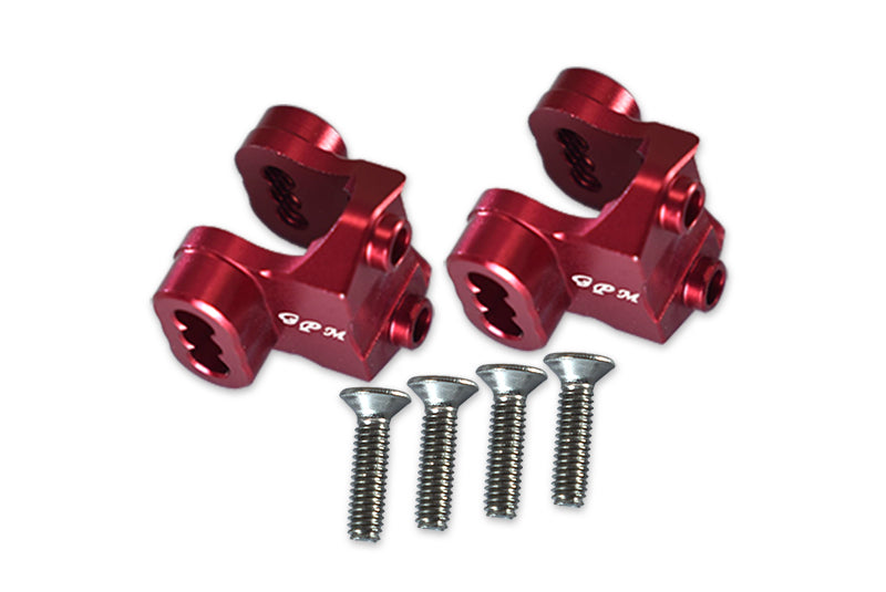 Traxxas TRX-4 Trail Defender Crawler Aluminum Rear Axle Mount Set For Suspension Links - 2Pc Set Red