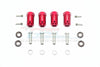 Traxxas TRX-4 Trail Defender Crawler Aluminum Wheel Hex Adapters 21mm - 4Pc Set Red