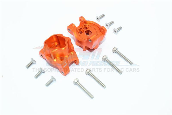 Traxxas TRX-4 Trail Defender Crawler Aluminum Rear Gear Box Mounts - 1Pr Set Orange