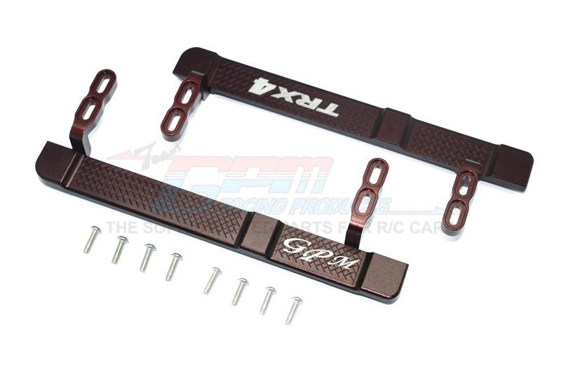 Traxxas TRX-4 Trail Defender Crawler Aluminum Side Steps - 1Pr Set Brown