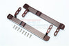 Traxxas TRX-4 Trail Defender Crawler Aluminum Side Steps (Reticulated Pattern) - 1Pr Set Brown