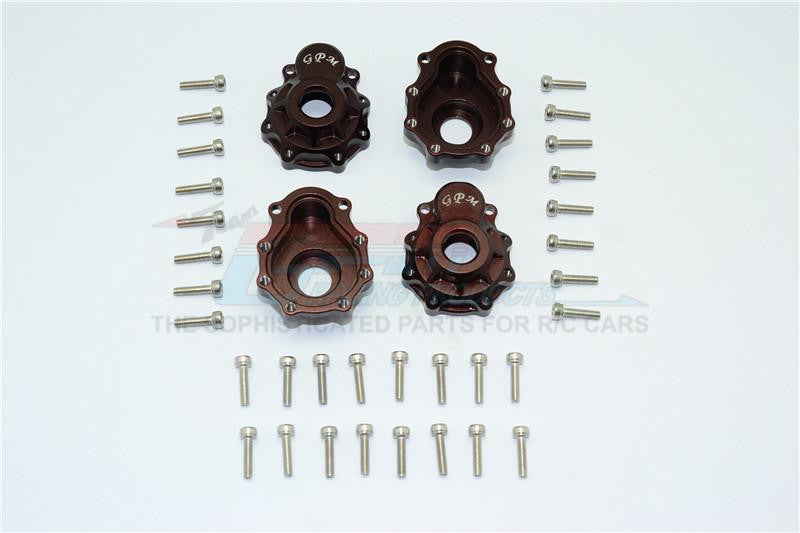 Traxxas TRX-4 Trail Defender Crawler Aluminum Outer Portal Drive Housing (Front And Rear) - 4Pcs Set Brown