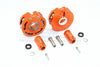 Traxxas TRX-4 Trail Defender Crawler Aluminum Pendulum Wheel Knuckle Axle Weight + 21mm Hex Adapter - 1Pr Set Orange