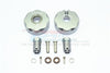 Traxxas TRX-4 Trail Defender Crawler Aluminum Pendulum Wheel Knuckle Axle Weight + 21mm Hex Adapter - 1Pr Set Gray Silver