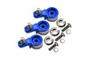 Traxxas TRX-4 Trail Defender Crawler Aluminum Servo Horn With Built-In Spring (For Locking Diff) - 3Pc Set Blue