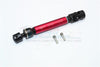 Traxxas TRX-4 Trail Defender Crawler Front Main Shaft with Steel Joint And Aluminum Body - 1Pc Set Red