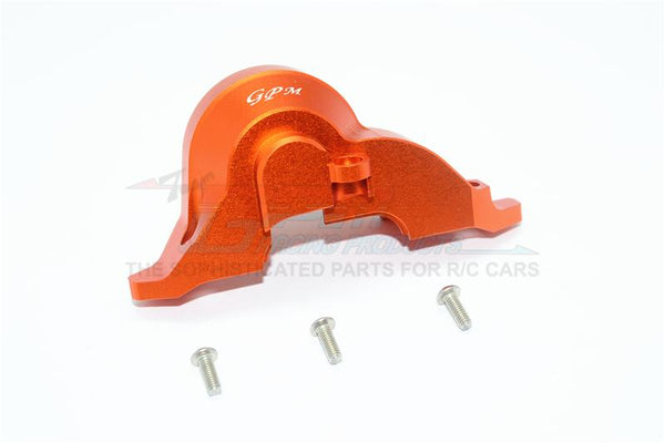 Traxxas TRX-4 Trail Defender Crawler Aluminum Transmission Upper Spur Gear Case Cover - 1Pc Set Orange