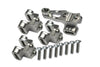 Aluminum Front/Rear Axle Mount Set for Suspension Links for Traxxas 1/10 RC Crawlers TRX 4 - 4Pc Set Silver