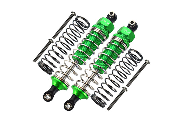 Traxxas TRX-4 Trail Defender Crawler / TRX-6 Mercedes-Benz G63 Aluminum Front/Rear Adjustable Spring Dampers - 1Pr Set Green