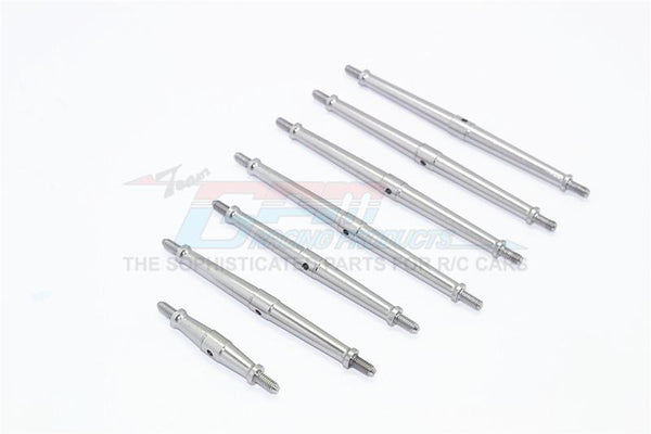 Traxxas TRX-4 Trail Defender Crawler Aluminum Turnbuckles - 7Pc Set Gray Silver