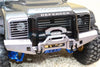 Traxxas TRX-4 Trail Defender Crawler Aluminum Front Bumper With D-Rings - 1 Set Black+Silver