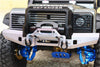 Traxxas TRX-4 Trail Defender Crawler Aluminum Front Bumper With D-Rings - 1 Set Black+Silver
