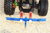 Traxxas TRX-4 Trail Defender Crawler Aluminum Rear Bumper Absorber + D-Rings + Tow Hook - 1 Set Red