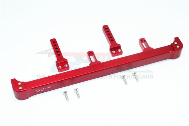 Traxxas TRX-4 Trail Defender Crawler Aluminum Rear Bumper (On-Road Street Fighter) - 1 Set Red