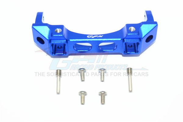 Traxxas TRX-4 Trail Defender Crawler Aluminium Front Bumper Mount - 1Pc Set Blue