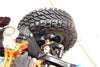 Traxxas TRX-4 Trail Defender Crawler Aluminum 6 Poles Wheels + Crawler Tires - 1Pr Set Orange