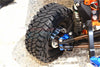 Traxxas TRX-4 Trail Defender Crawler Aluminum 6 Poles Wheels & Crawler Tires + 21mm Hex Adapter - 1Pr Set Black