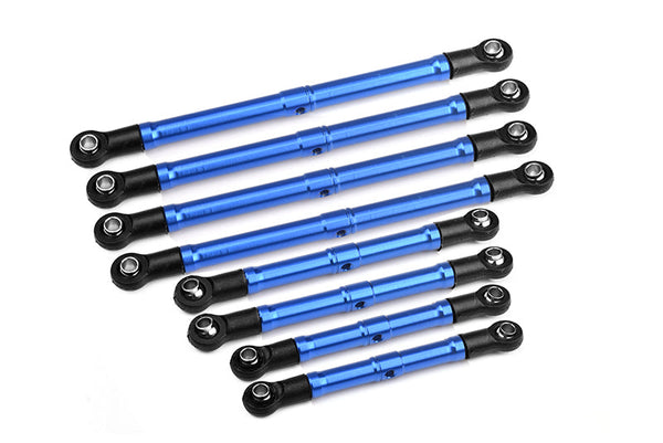 Aluminum 6061-T6 Suspension Link Set For Traxxas 1:18 TRX4M K10 High Trail Crawler 97064-1 Upgrade Parts - Blue