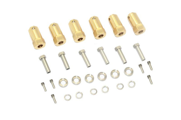 Brass Wheel Hex Adapters 23mm For Traxxas TRX-6 Mercedes-Benz G63 (88096-4) - 30Pc Set