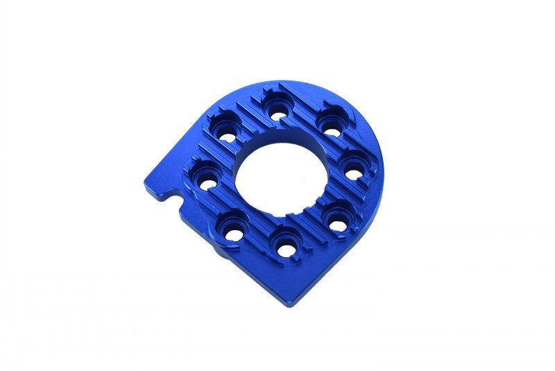 Tamiya TT-01 & TT-01D Aluminum Motor Mount Plate With Heat Sink - 1Pc Blue