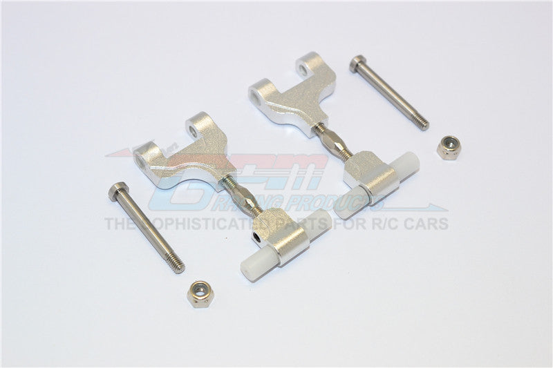 Tamiya TT-02 Aluminum Rear Adjustable Upper Arm - 1Pr Silver