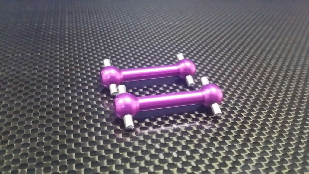 Tamiya TT-01 & TT-02 Aluminum Front/Rear Dog Bone (31mm) - 1 Pr Purple