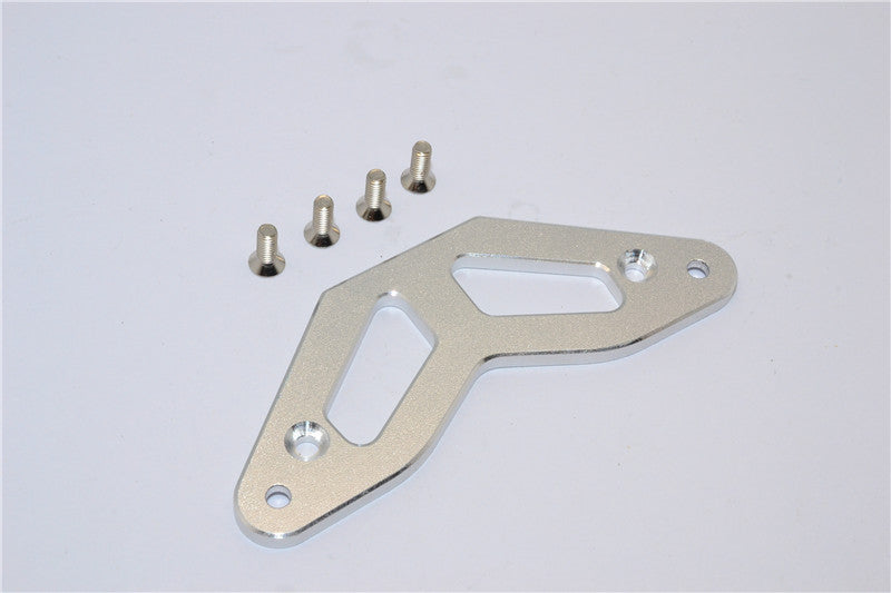 Tamiya TT-01 Aluminum Front Bumper Thick 3mm - 1Pc Silver