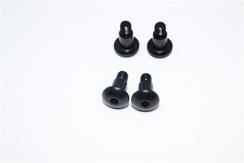 Tamiya DF02 & TT02B Aluminum King Pin Screws - 4 Pcs Set Black