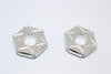 Traxxas X-Maxx 4X4 Aluminum Wheel Hex Claw (+1mm) - 2Pcs Silver