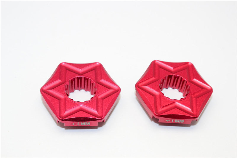 Traxxas X-Maxx 4X4 Aluminum Wheel Hex (+1mm) - 2Pcs Red