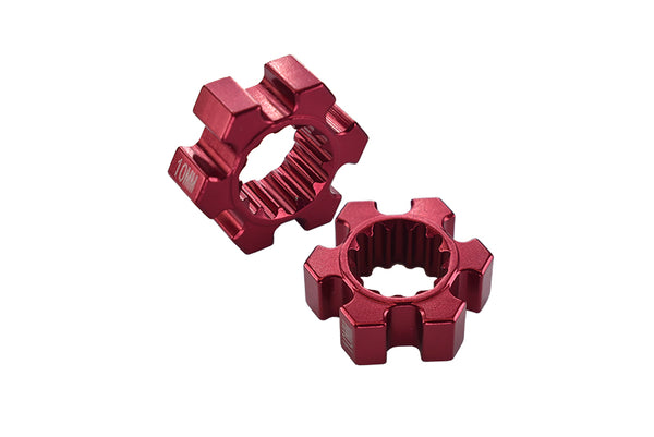 Traxxas X-Maxx 4X4 Aluminum Wheel Hex (10mm Thickness) - 2Pcs Red