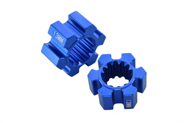 Traxxas X-Maxx 4X4 Aluminum Wheel Hex (13mm Thickness) - 2Pcs Blue