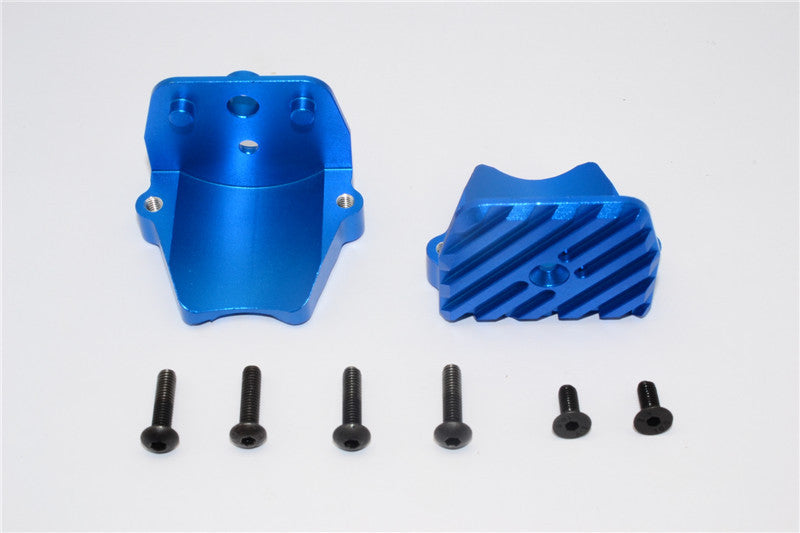 Traxxas X-Maxx 4X4 Aluminum Motor Heatsink Mount - 1 Set Blue