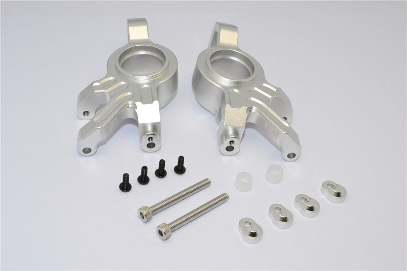 Traxxas X-Maxx 4X4 Aluminum Front Knuckle Arms - 1Pr Silver