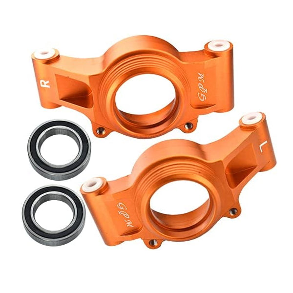 Aluminum 6061-T6 Rear Oversized Knuckle Arms For 1:5 Traxxas X Maxx 4X4 (For X Maxx 6S / 8S) - 4Pc Set Orange