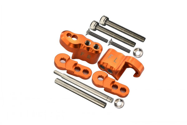 Traxxas X-Maxx 4X4 Aluminum Front Adjustable Shock Mount - 1 Set Orange