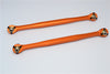 Traxxas X-Maxx 4X4 Aluminum Front Steering Rod - 1Pr Orange