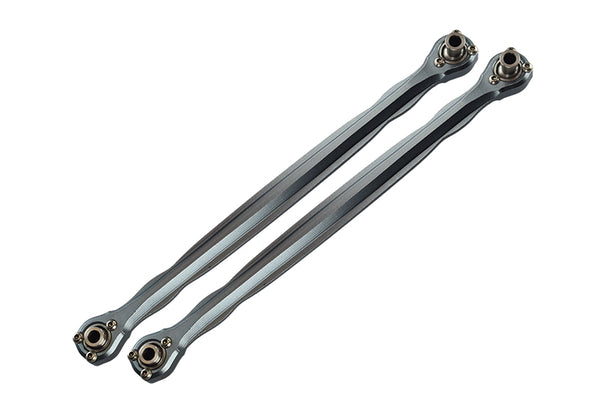 Traxxas X-Maxx 4X4 Aluminum Front Steering Rod - 1Pr Gray Silver