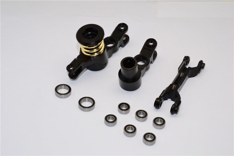 Traxxas X-Maxx 4X4 Aluminum Steering Assembly - 1 Set Black